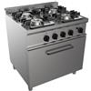 CASTA Cucina a gas - N.4 fuochi - Forno a gas statico - cm 70 x 70 x 85 h