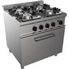 CASTA Cucina a gas - N. 4 fuochi - Forno a gas statico - cm 70 x 70 x 85 h