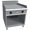 D.L. SERVICE Fry top a gas - Piastra rigata - cm 80 x 90 x 85 h