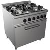 CASTA Cucina a gas - N. 4 fuochi - Forno elettrico statico - cm 70 x 70 x 85 h