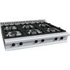 D.L. SERVICE Cucina a gas - N. 6 fuochi - cm 120 x 90 x 27 h