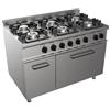 D.L. SERVICE Cucina elettrica - N. 4 piastre tonde - Forno elettrico statico - cm 80 x 70 x 85 h