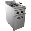 D.L. SERVICE Friggitrice elettrica - Capacità litri 8+8 - Cm 40 x 70 x 85 h