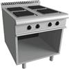 CASTA Cucina elettrica - N. 4 piastre quadrate - cm 80 x 90 x 85 h