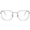 Ray-Ban 0RX6448-51-2501 Occhiali da Lettura, Silver, 51 Uomo