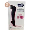 DESA PHARMA Srl Sauber Linea Benessere Collant Supercoprente 40 Den 8-12 mmHg Pois Bianco e nero Taglia 3