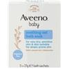 JOHNSON & JOHNSON SpA Aveeno Baby Bagno Lenitivo all'Avena 5 Bustine per il bagnetto da 21 g