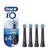 PROCTER & GAMBLE SRL Oral B Testine di Ricambio iO Ultimate Clean 4 Testine Only Fits Colore Nero