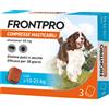 BOEHRINGER VET FRONTLINE Frontpro Contro Pulci e Zecche 3 Compresse Masticabili per Cani 10-25Kg 68mg