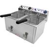 D.L. SERVICE Friggitrice elettrica capacita Litri 8+8 cm 53 x 45 x 36 h