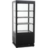 D.L. SERVICE Vetrina Refrigerata Capacita Litri 78 N.4 porte vetro cm 42.5 x 38 x 96 h