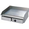 D.L. SERVICE Fry top elettrico con piastra cromata liscia cm 55 x 35