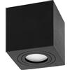 Adviti Megy Plafoniere per Bagno Impermeabile GU10 IP54 Faretto LED da Soffitto (Lampadina acquistata separatamente) (Nero)