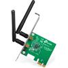 TP-Link TL-WN881ND Scheda di Rete Wireless N 300Mbps PCI-E 1x Verde