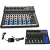 Acd & Shop Mixr Audi Da 7 Canali USB Con ECHO-DELAY DJ Karaoke Pianobar Musica Suono Festa