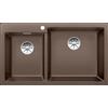 Blanco PLEON 9 Caffè vasca grande a destra 1518353 - 518353 con Set Stainless Steel