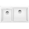 Blanco PLEON 9 Bianco vasca grande a destra 1518348 - 518348 con Set Stainless Steel