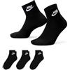 Nike DX5080-010 Nike Everyday Essential Calzini Unisex Adulto BLACK/WHITE/GAME ROYAL/UNIVERSITY RED Taglia S