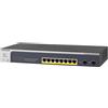 NETGEAR NETGEAR Switch Smart10-Porte PoE Gigabit Ethernet - Managed con 8 x PoE+ @ 190W, 2 x 1G SFP, Desktop/Rackmount e Garanzia a Vita GS510TPP-100EUS