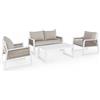 BIZZOTTO - Set 4 Salotto con Cuscini Captiva Bianco LH30