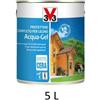 V33 112376 Impregnante 5 Litri Noce Scuro Protettivo Completo per Legno Acqua-Gel
