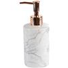 douceur d'intérieur, Dispenser Sapone (Diametro 7 x 18 cm) Marmo, Ceramica Stampata