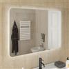 Sibilla - Specchio bagno retroilluminato led rettangolare reversibile