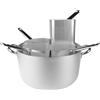 Pentole Agnelli Casseruola alta in alluminio - 4 colapasta a spicchio incl.