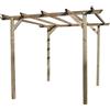 NO BRAND PERGOLA IN LEGNO IMPREGNATO 300X300XH220 CM