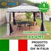 FP-TECH GAZEBO 3X4 GIARDINO IN ALLUMINIO TELO ANTIPIOGGIA PVC ZANZARIERA TELI ANTIVENTO