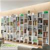 Garnero Arredamenti Libreria moderna design parete soggiorno JASMINE bianco scaffali libri ripiani