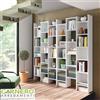 Garnero Arredamenti Libreria scaffale design moderna bianco JASMINE2 mobile libri ripiani parete