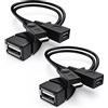 ANDTOBO [2 pezzi] Adattatore Micro USB OTG 2 in 1 con alimentazione per Fire Stick/Host Dispositivi ecc-Nero