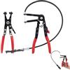 Shockassist 2 Pezzi Pinza per Fascette Auto Pinza per Fascette Stringitubo con Collo Dritto da 62 cm Pinze per Morsetti per Tubi Flessibili per Auto, Pinze per Tubi Carburante, Tubi Olio
