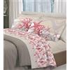 HomeLife Completo Lenzuola Matrimoniali Cotone Fantasia Made in Italy | Set Lenzuola Matrimoniale Cotone: Lenzuolo Matrimoniale Sopra, Lenzuolo Sotto Con Angoli, Due Federe Cuscini | Mare Rosso