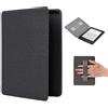 BHHB Custodia per Kindle 11ª generazione 2022, 6 Kindle Case Cover e-Reader, Leggera per Bambini con Funzione Sleep/Sveglia e Cinturino da Polso Smart Cover - Nero