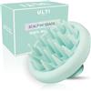 Ulti Paris Spazzola massaggiante in pelle 100% in silicone morbido, rotondo, stimola la crescita dei capelli, spazzola stimolante cuoio capelluto e massaggio testa