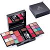 Holzsammlung Ombretto Palette,Set Regalo Tavolozza Trucco 25 Colori - Inclusi Ombretto, Lucidalabbra, Cipria, Fard e Pennello