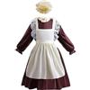 Lito Angels Children's Apparel Lito Angels Costume Medievale per Bambina, Marrone, 4-5 Anni 110