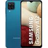 Samsung Galaxy A12, Smartphone, Display 6.5 HD+, 4 Fotocamere Posteriori, 64 GB Espandibili, RAM 4 GB, Processore Octa Core, Batteria 5000 mAh, 4G, Android 11 [Versione Italiana], Blu
