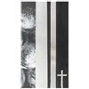 Pracht Creatives Hobby 7073-20705 Fogli di cera per decorazioni mix nero/argento, 3 mezzi fogli di cera circa 20 x 5 x 0,05 cm, strisce di cera per modellare e decorare candele