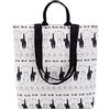 PEONNYT Borsa Shopping Quotidiana Bianca Tote Cat per Donna Regalo per Amante dei Gatti