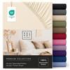 VEL VET HOME VelvetHome Lenzuolo con Angoli Matrimoniale 200x220 cm King Size, 100% Cotone Pettinato, Jersey per Materassi fino a 25 cm, OEKO-TEX Elastico, Traspirante, Morbido, Ecru