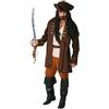 GUIRCA SL.- Costume Corsaro, Jack Sparrow, Pirati dei Caraibi per Adulti, Marrone, 48/52, 80512