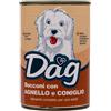 Dag Dog Adult All Breeds Bocconi 415 gr - Agnello e coniglio - Cibo Umido per Cani - 1° ORDINE? scegli lo sconto BZR5 / BZR20 + 200 punti fedeltà