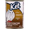 Ket Cat Adult umido 415 gr - Pollo e fegato - Cibo umido per gatti - 1° ORDINE? scegli lo sconto BZR5 / BZR20 + 200 punti fedeltà