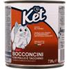 Ket Cat Adult Bocconcini 720 gr - Pollo e tacchino - Cibo umido per gatti - 1° ORDINE? scegli lo sconto BZR5 / BZR20 + 200 punti fedeltà