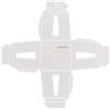 Fiskars Gemma di carta 3D, Template per lanterna, Per creazioni in 3D, Plastica, Bianco, 1059568