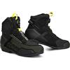 SHIMA EDGE Vented, Scarpe da Motociclista per Uomo - Traspirante, Scarpe da Equitazione Stradale Rinforzate con Sistema di Chiusura ATOP (Khaki, 44)