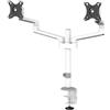 Neomounts DS60-425WH2 - supporto da tavolo completamente mobile per due schermi fino a 27 - nero